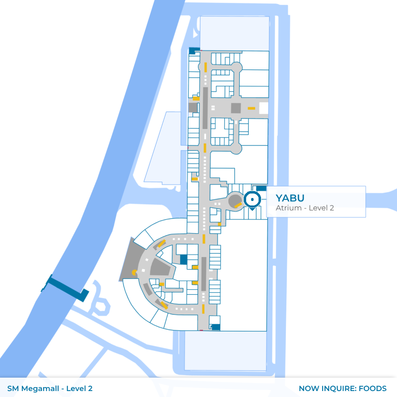 Map - Yabu - SM Megamall - Atrium - Level 2